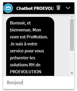 chatbot proevolution