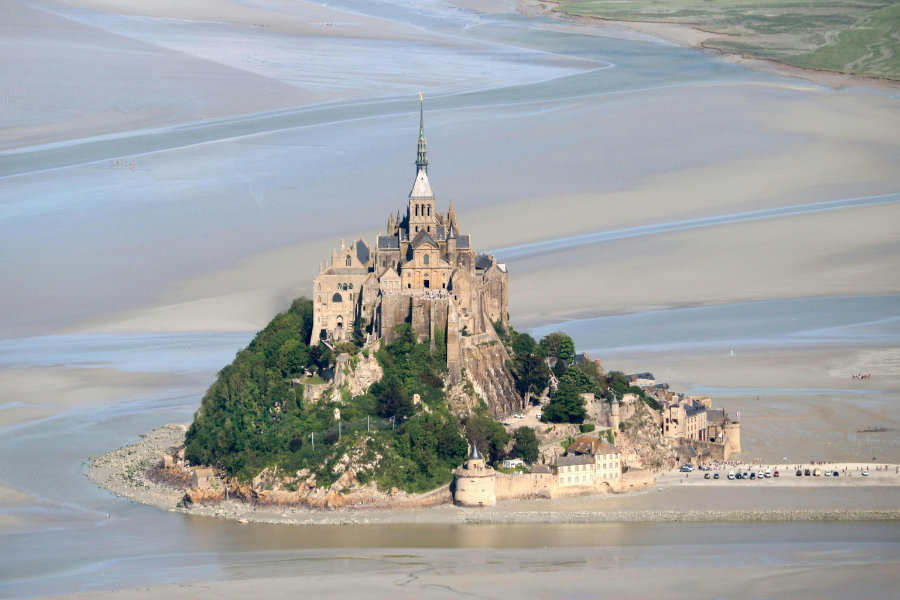 In Frankreich arbeiten ermöglicht Zugang zu schönen Orten wie dem Mont-Saint-Michel