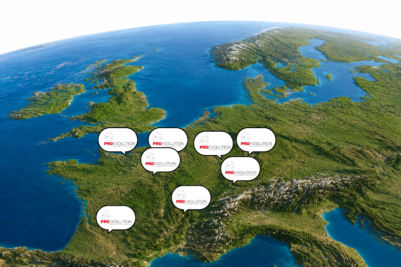 Unsere Standodrte PROEVOLUTION